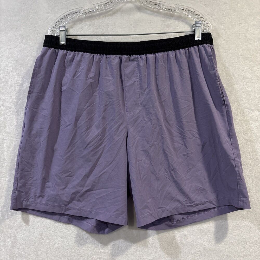 Chubbies Shorts Men's XXL Purple Lined Athletic 7" Inseam Drawstring Pockets